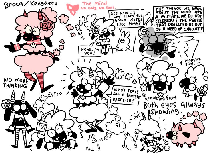 I'm not going through all the text here.
Thought bubble sheep.