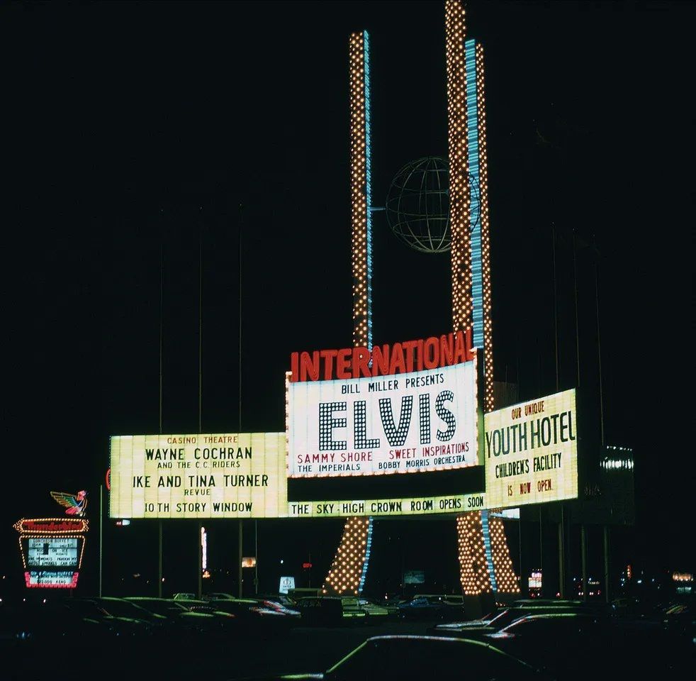 International Hotel Elvis marquee. 