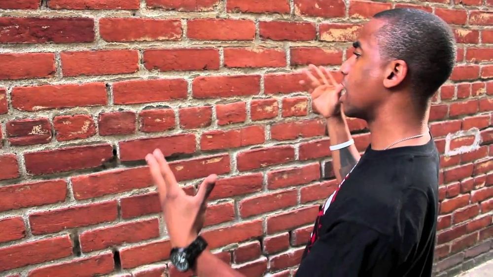 Man talking to brick wall meme.