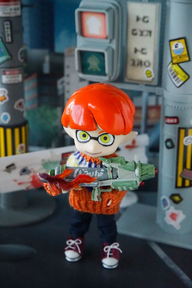 友達のイカちゃんです
送る前に撮影したもの。ガールちゃんのマッシュはボーイッシュでかわいい