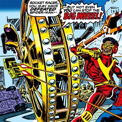 The famous Spider-Man villain Big Wheel.