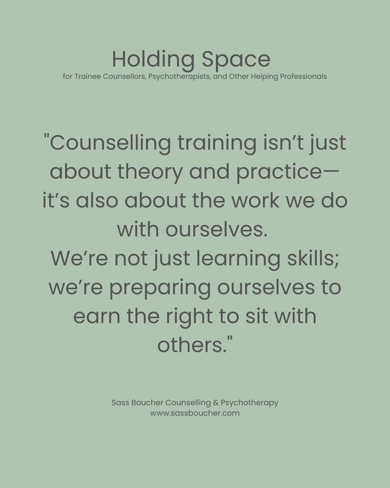 Holding space for trainees