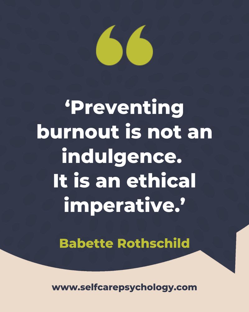 Preventing burnout is not an indulgence 