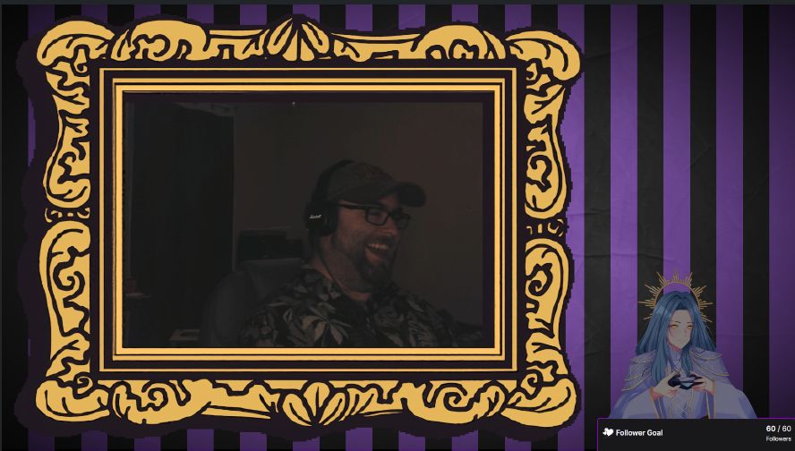 Syrus & I troubleshooting stuff before stream and laughing.