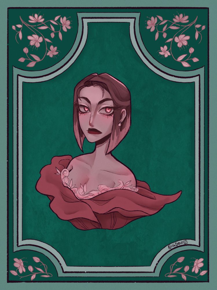 Woman in rose petal