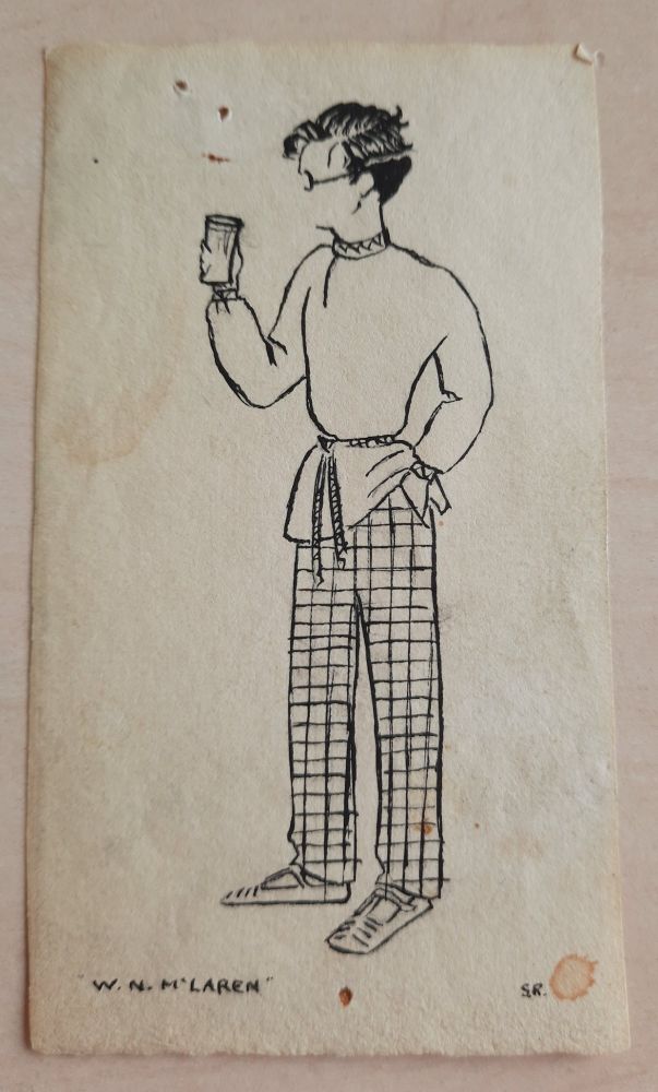 A drawing of Norman McLaren, Glasgow, 1935.