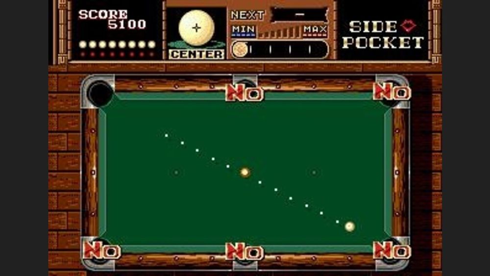 Print da tela do jogo side pocket 