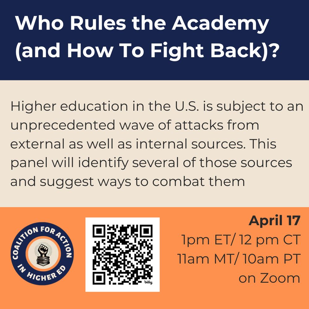 Registration information for the Who Rules the Academy (and how to Fight Back) workshop.