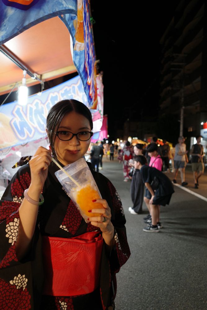 photo of me eating some frozen mandarins