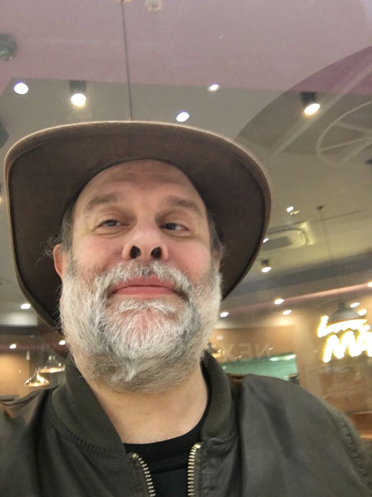 My not too grumpy grey bearded face, yes I’m wearing my stupid fedora.