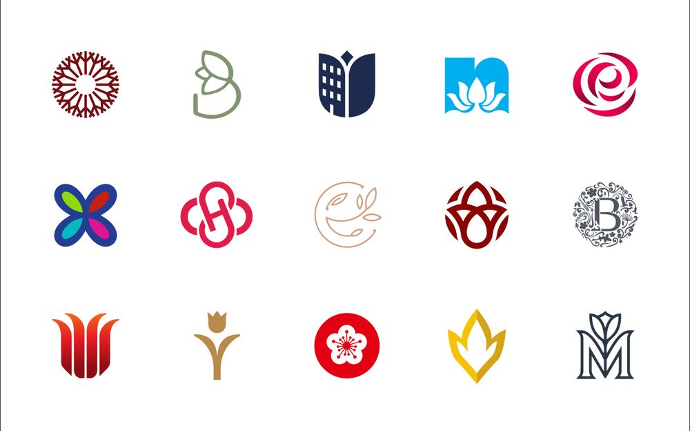Flower Letter Logos