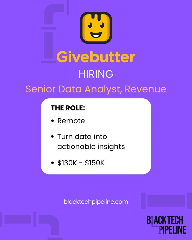 Graphic of hiring company promoting an open role 