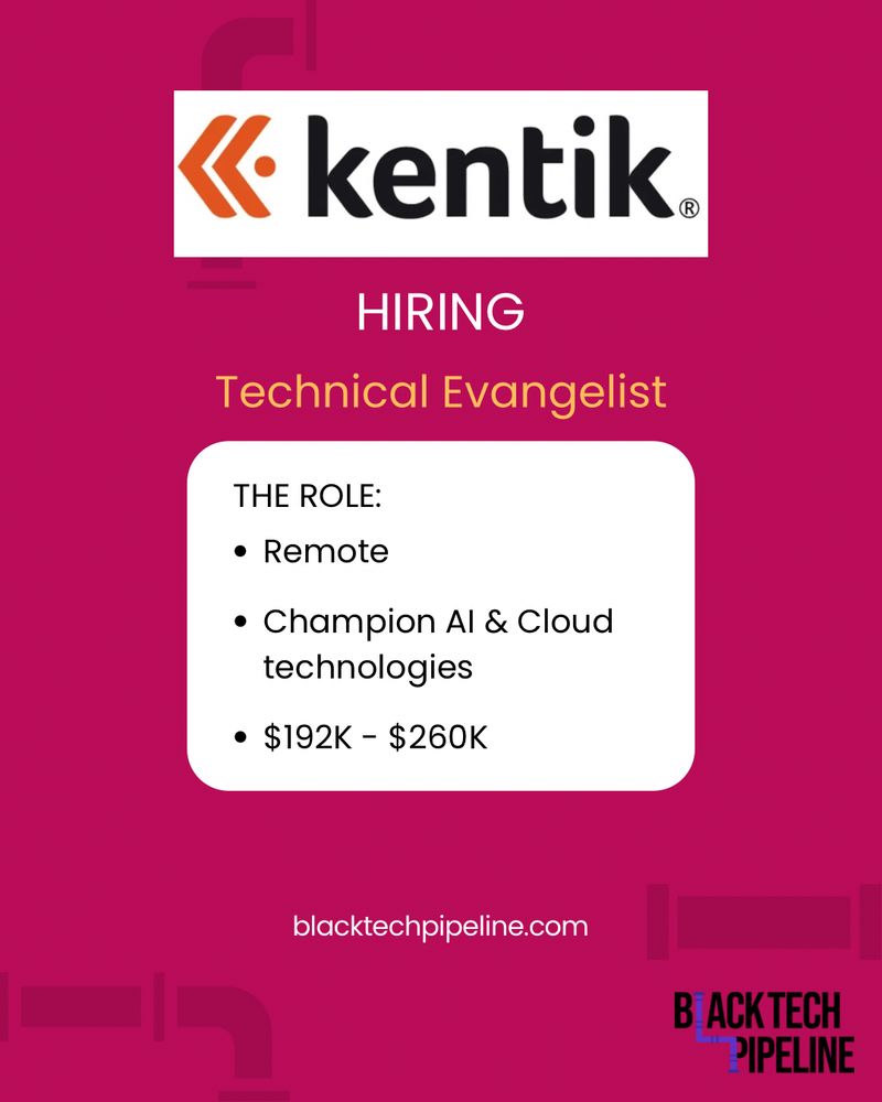 Graphic detailing an open role on blacktechpipeline.com