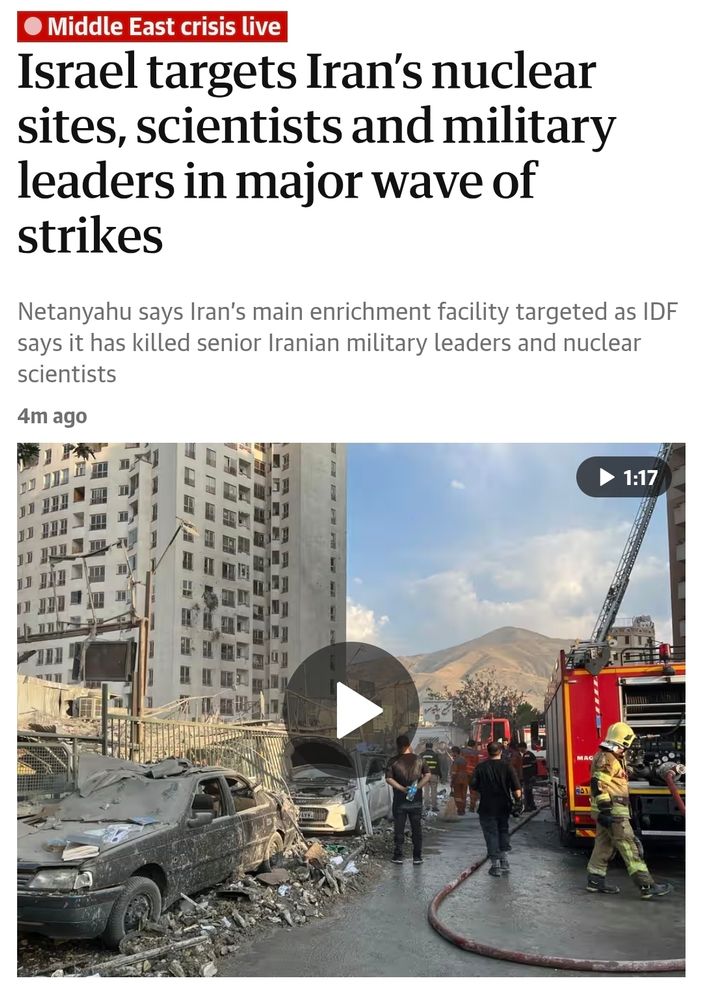 Israel targets Iran's nuclear sites