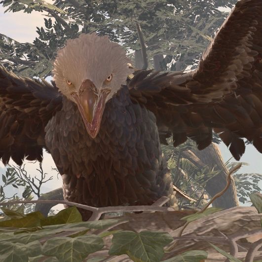 Video game screenshot of Giant Eagle from Baldur’s Gate 3