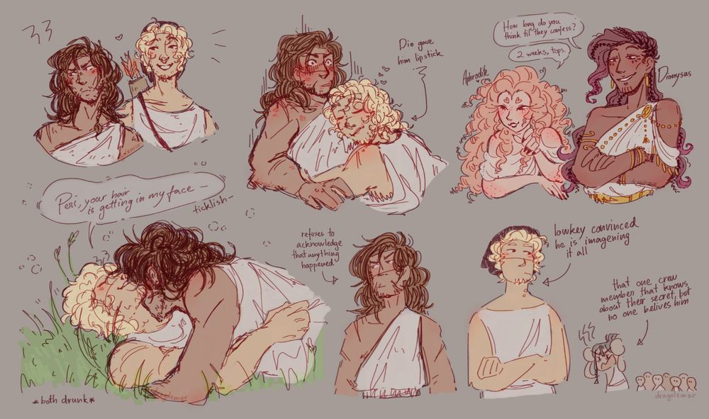 All sketches compiled on one canvas