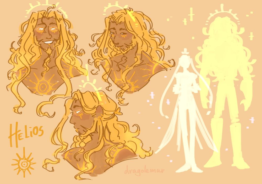 Helios concept sketches + Iris and Helios height difference