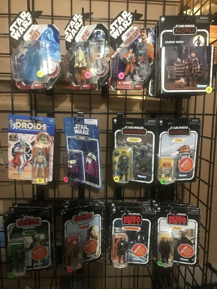 A selection of vintage Star Wars toys