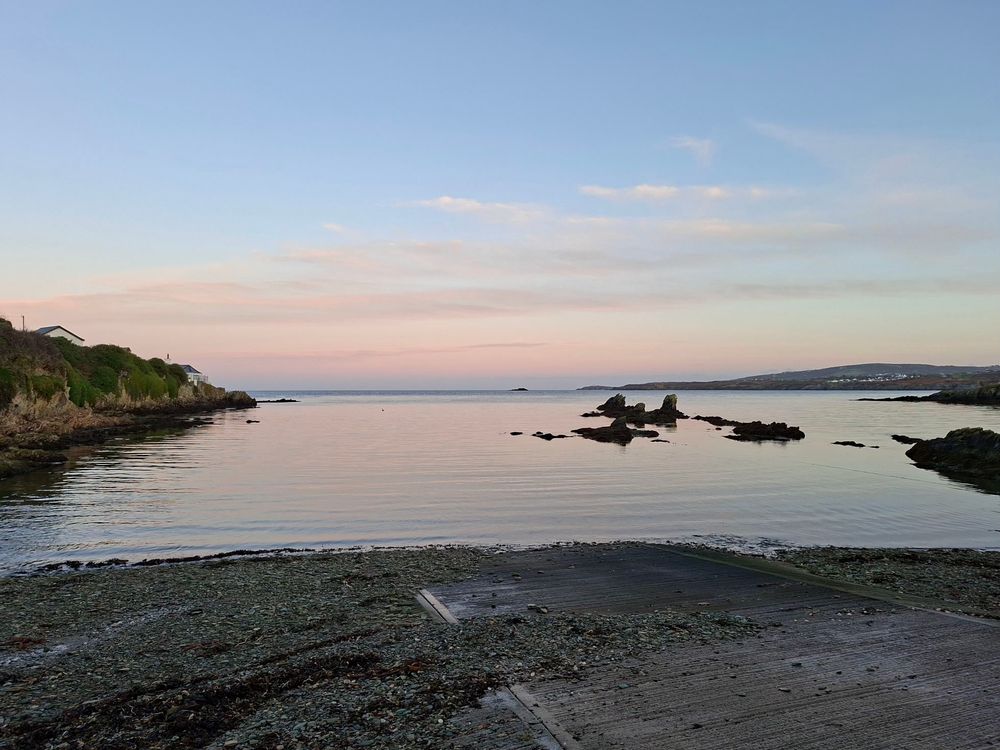 Dusk in Porth Llegog 