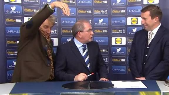 Rod Stewart drawing the fifth round of the 2026/17 Scottish Cup.