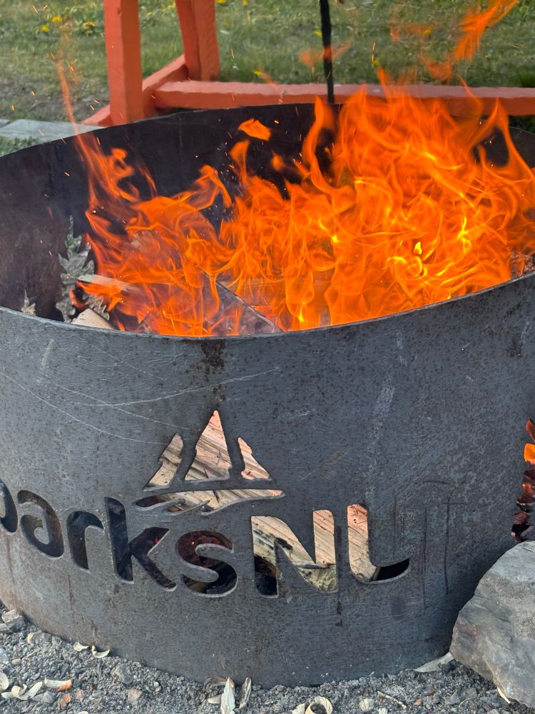 A good fire at LaManche Park. 