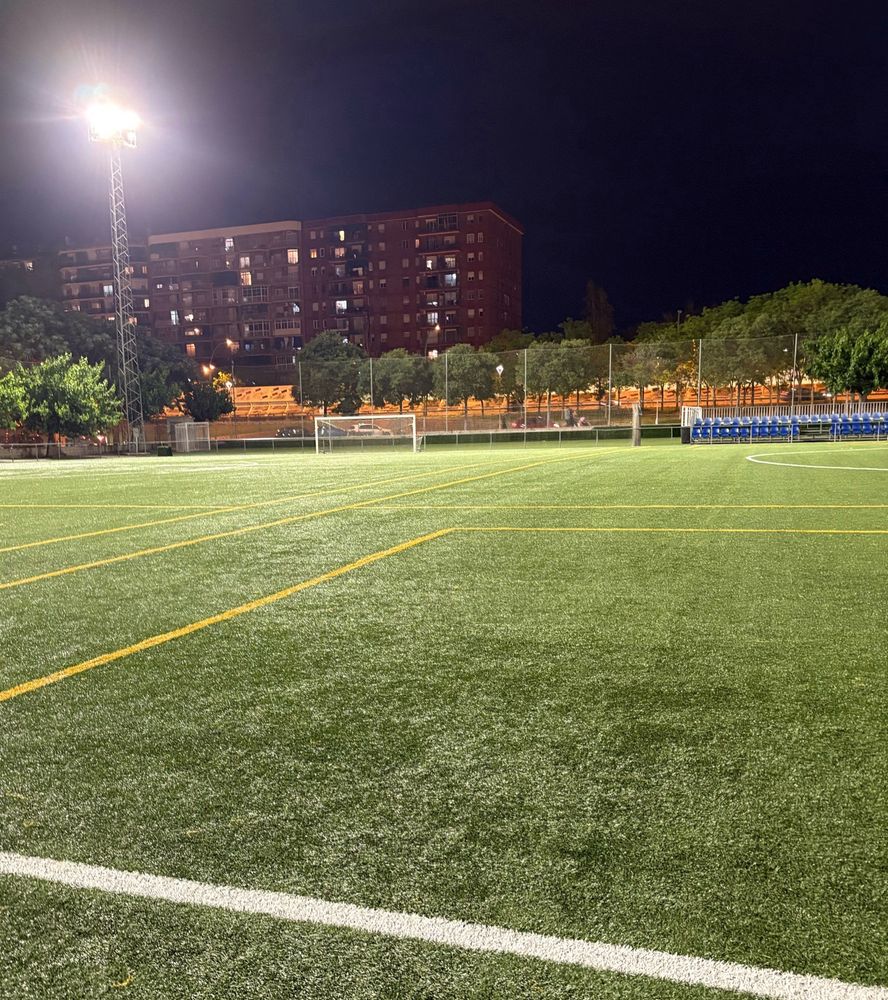 Football field at night 