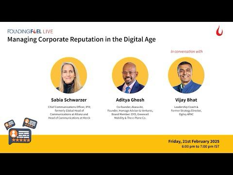 Founding Fuel Live | Managing Corporate Reputation in the Digital Age
