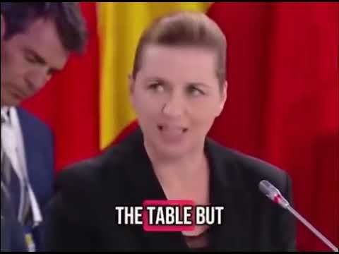 Astonishing speech by Danish Prime Minister.