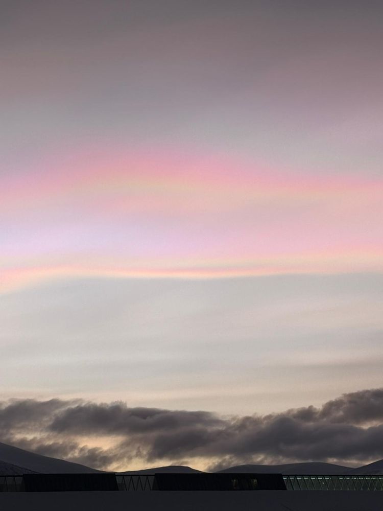 Nacreous clouds, credit: Emma Vogel