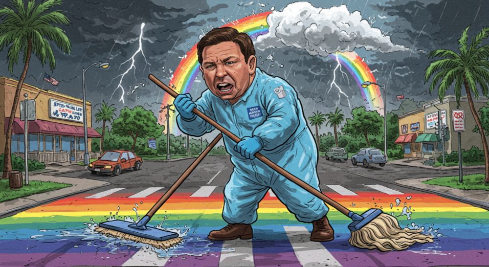 Rainbow crosswalks aren’t a safety hazard — they’re a visibility hazard for politicians who’d rather erase us. As a gay man, I know this is just the start of shoving us back in the closet.