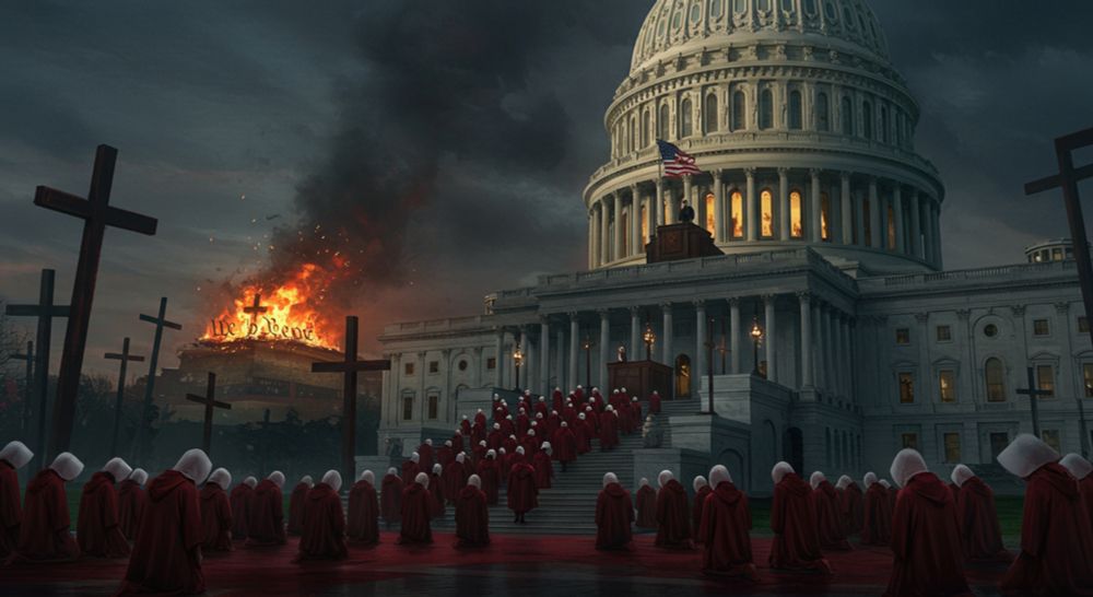 Pastor Doug Wilson says “theocracy isn’t scary.” With Project 2025, the Heritage Foundation and Trump want to make it policy—gutting civil rights, banning abortion, and reshaping America into Gilead i...