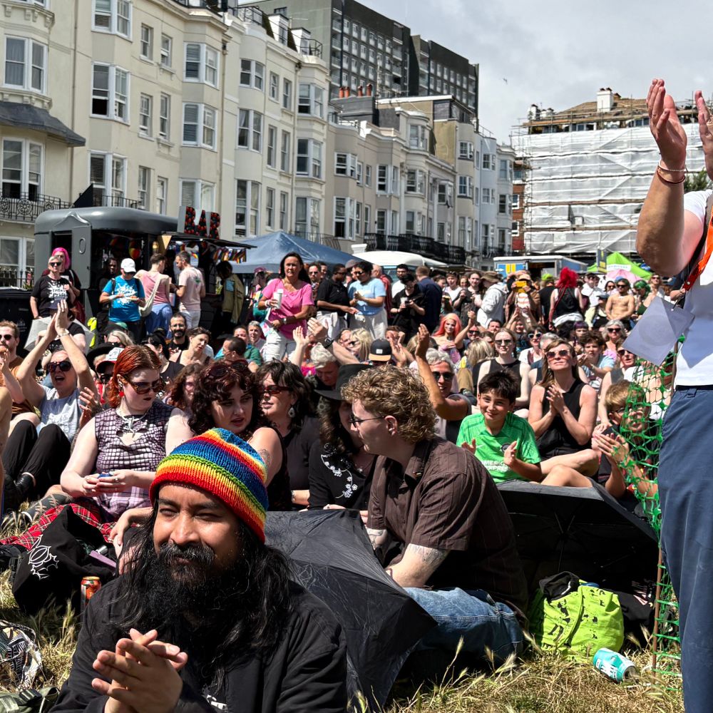 The trans pride crowd