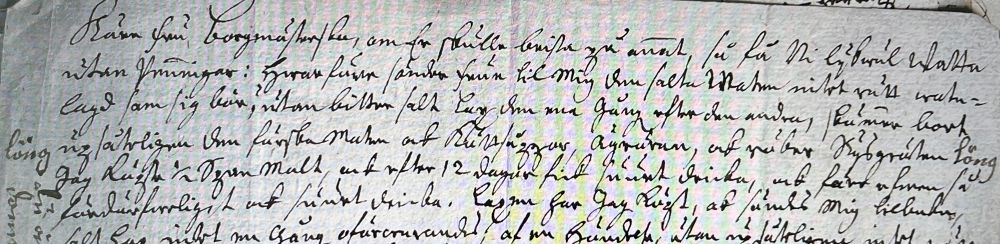 Petrus Schaeffer’s hand written letter to Mayoress Ingeborg Monschefer