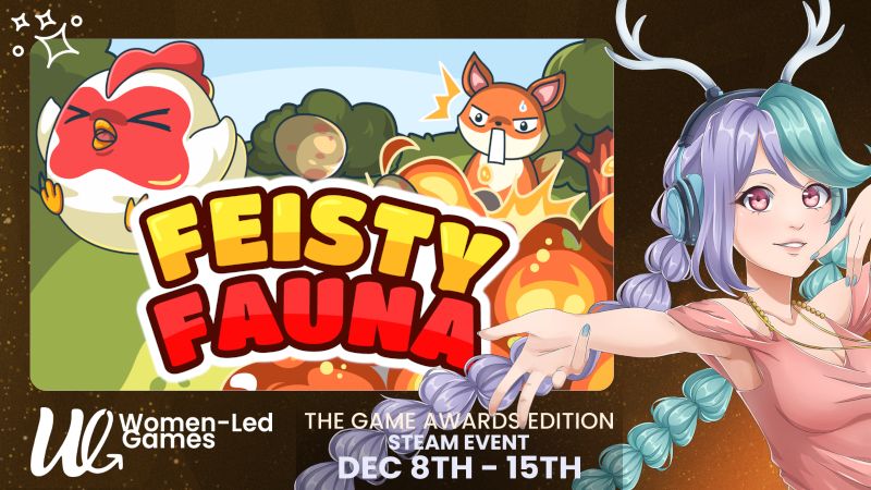 Feisty Fauna in Women-Led Games Steam Event Dec 8th-15th