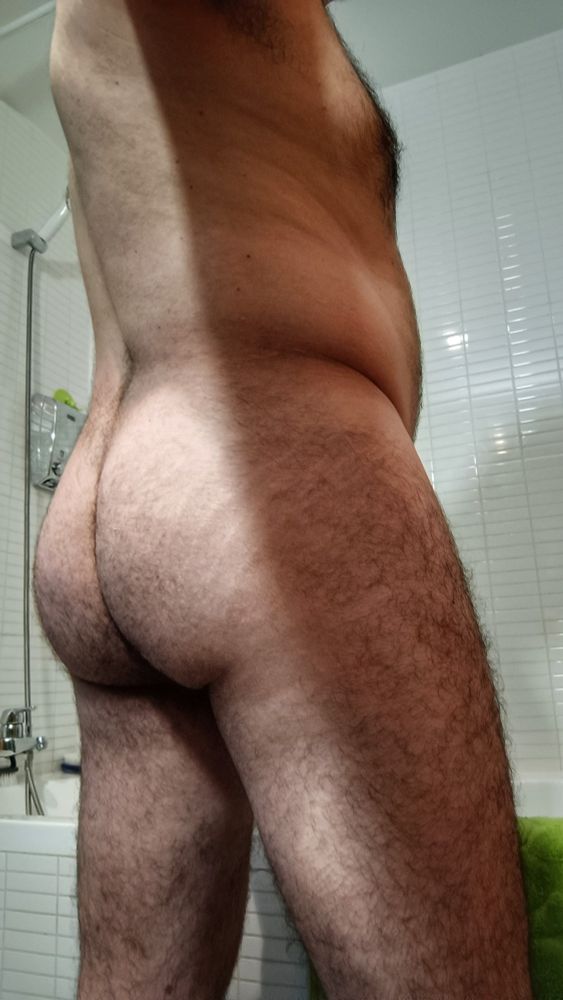 Fotoculo recién duchado