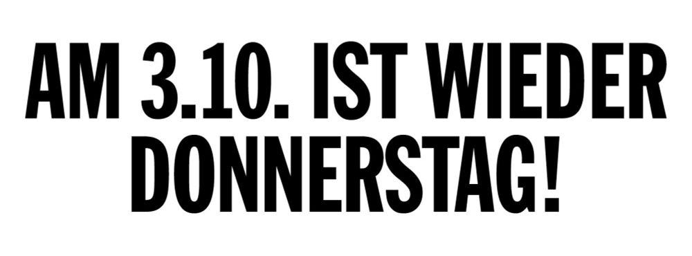 Keine Regierung mit der FPÖ » Es ist wieder Donnerstag!