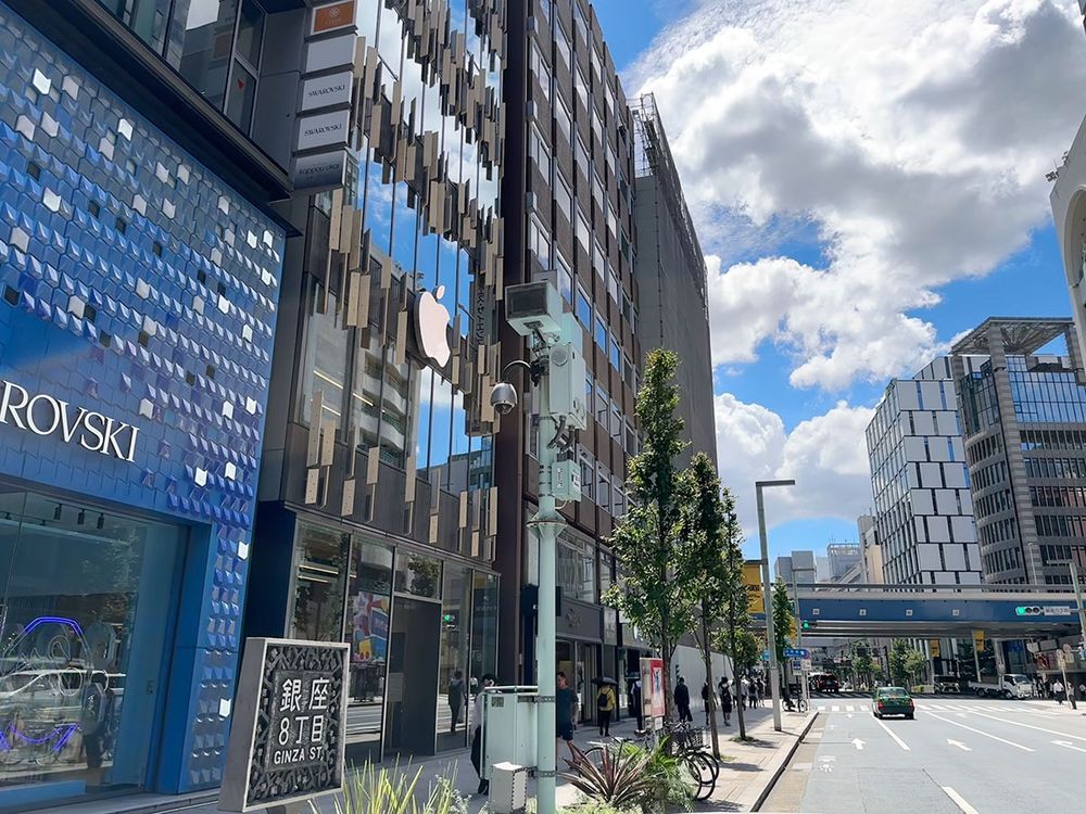 銀座8丁目のApple銀座8丁目の外観