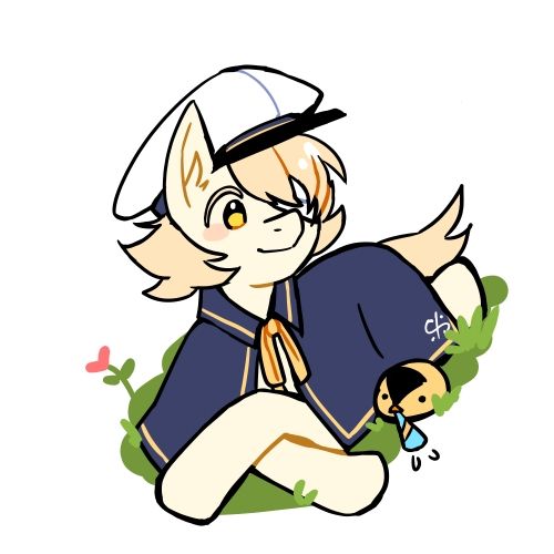 Vocaloid Oliver as a pony with James with him