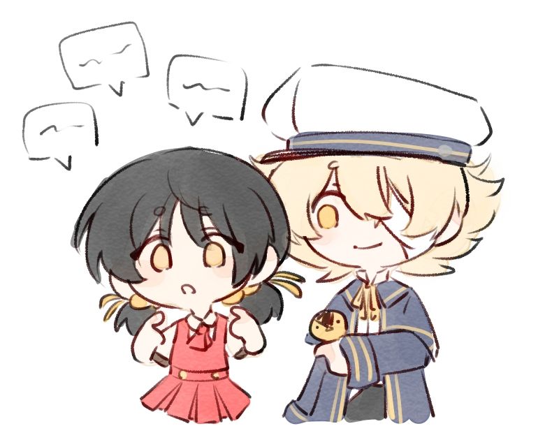 Vocaloid Kaai Yuki blabbering about something as Oliver is looking at her.