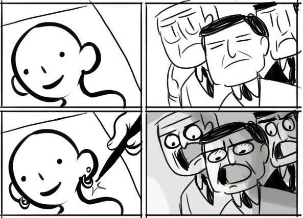 The "All right, Gentlemen!" meme by Hiimdaisy but it's me adding earrings to a character.