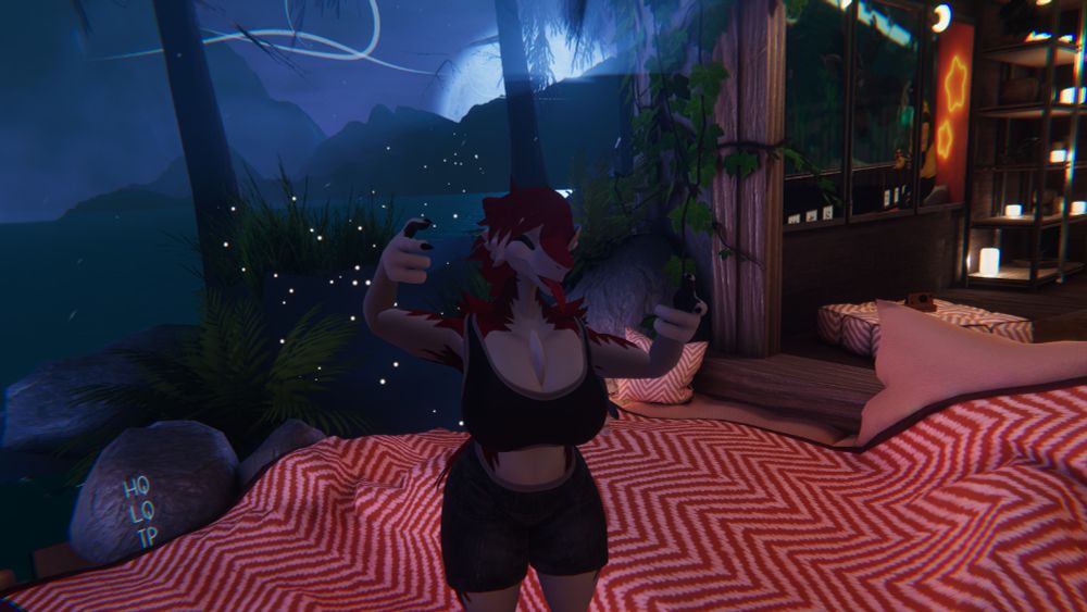 a chubby red furred sergal, (its me!)