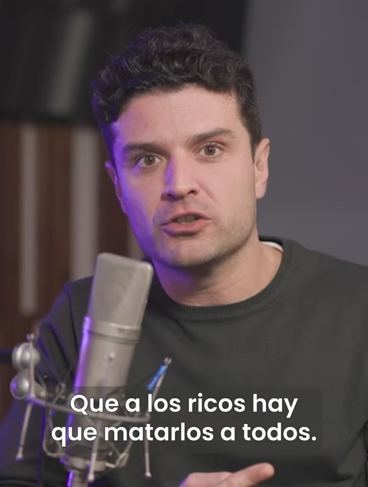 Miguel Maldonado diciendo "que a los ricos hay que matarlos a todos"