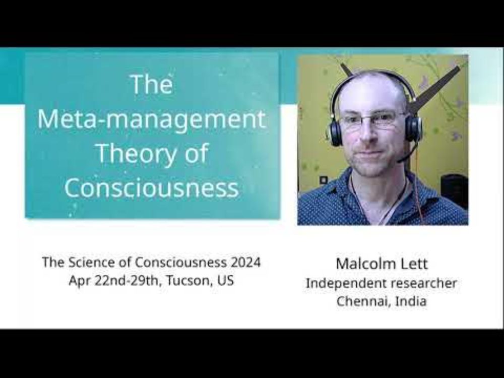 TSC Conference 2024 - The Meta management Theory of Consciousness