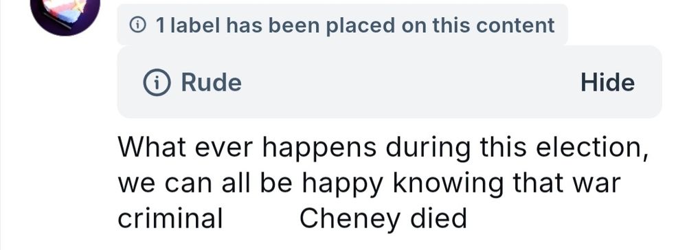 Screenshot of the quoted post but the word 'Dick' is removed