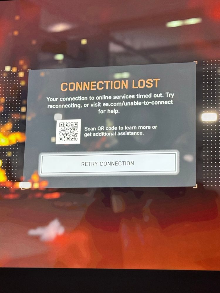 BF6 Single Player: "Connection Lost"