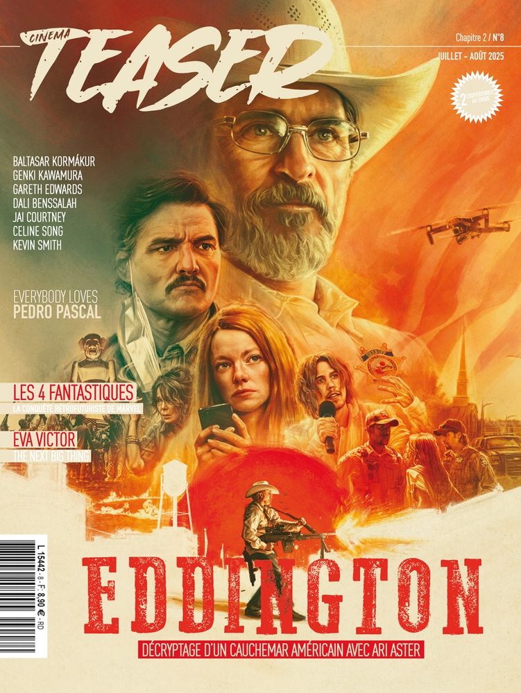 Couverture du magazine Cinemateaser. Eddington