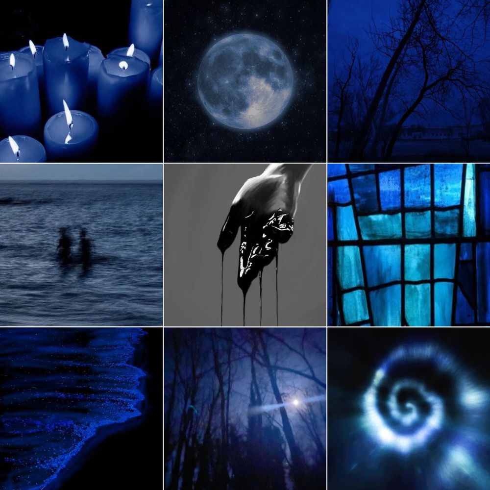 mmc dark blue moodboard 