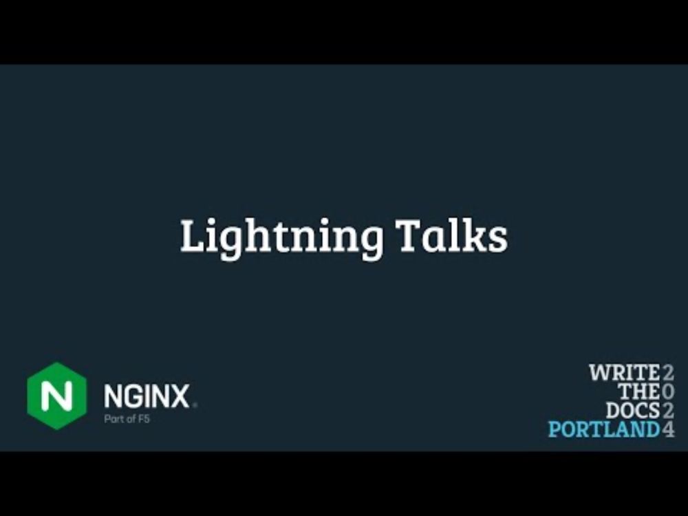 Lightning Talks - Day 1