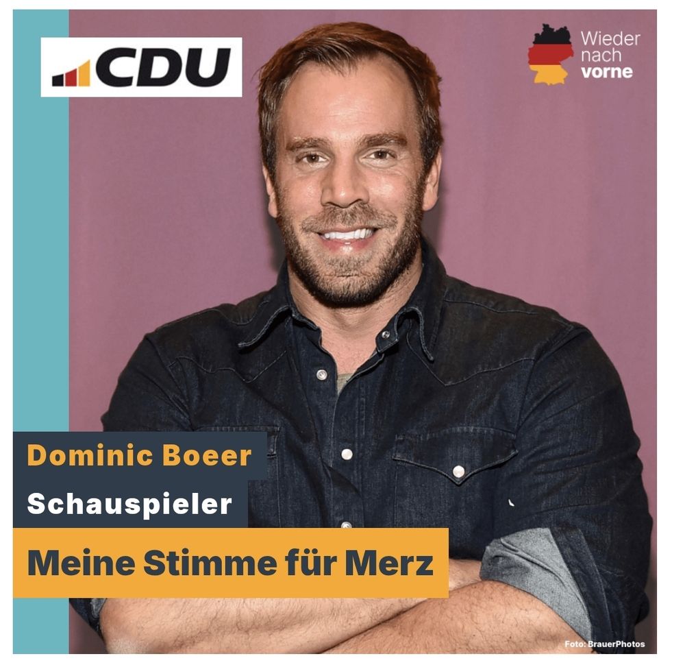 Dominik böhr wirbt für Friedrich Merz