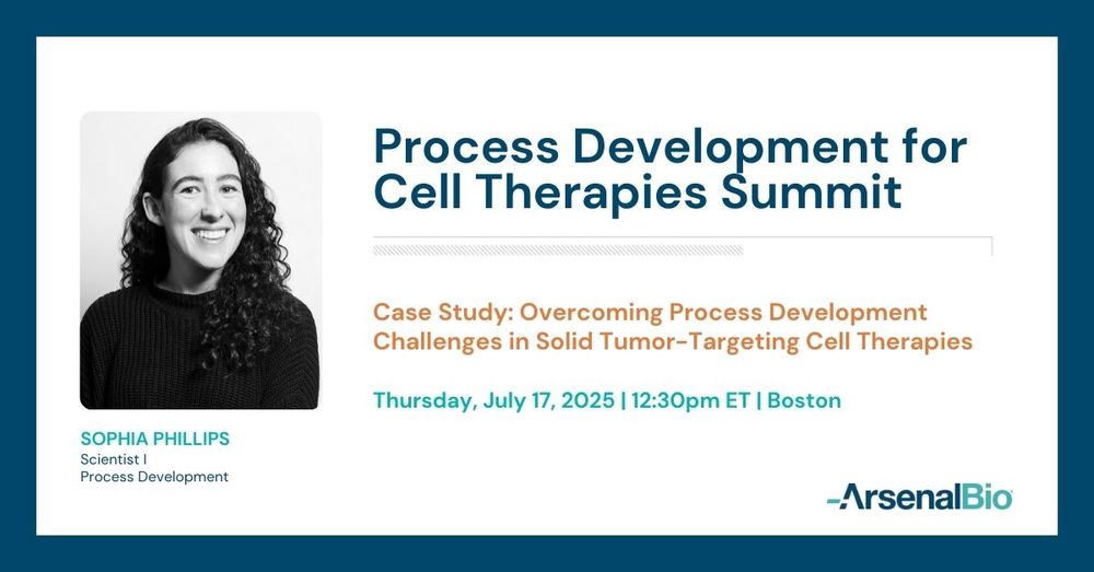 Headshot of SOPHIA PHILLIPS of Arsenal Bio

Process Development for Cell Therapies Summit

Case Study: Overcoming Process Development Challenges in Solid Tumor-Targeting Cell Therapies

Thursday, July 17, 2025 | 12:30pm ET | Boston

SOPHIA PHILLIPS
Scientist I
Process Development